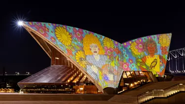 Badu Gili: wonder women art projects on the sails of Sydney opera house.