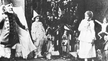 A group of people dressed in Nutcracker costumes.