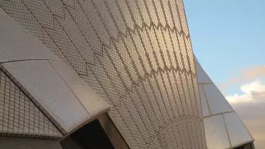 The Ceramic tiles of the Sydney opera house.